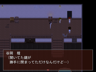 オカミさんの開かず屋敷のゲーム画面「部員との会話」