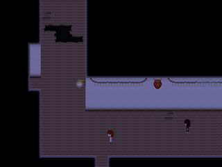 オカミさんの開かず屋敷のゲーム画面「幽霊に追われる」