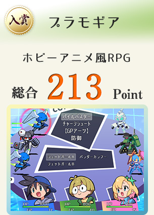 【入賞】プラモギア(ホビアニ風RPG)総合213Point