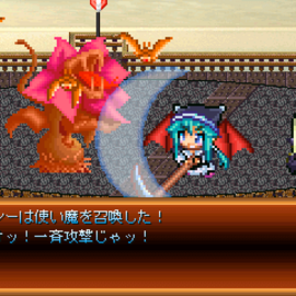 あすなな-アストリア王国騎士団第七小隊-のイメージ-戦闘はアニメによる疑似サイドビューを採用。